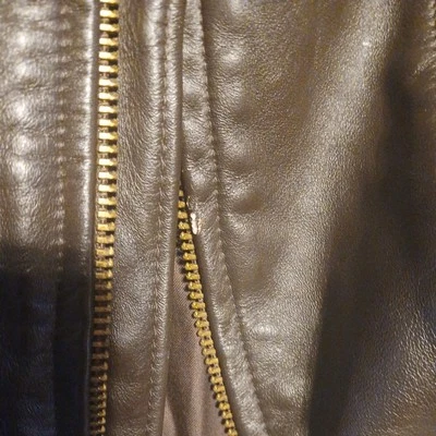 Brooks Leather Jacket Sportswear Inc Size 34 Black Motorcycle Bomber Jacket - Image 1 of 3