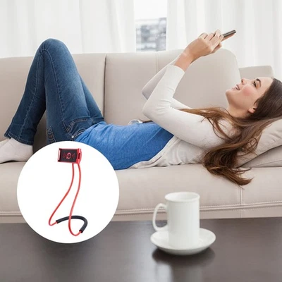  Supporto Per Telefono Appeso Al Collo Porta Cellulare Da Con Morsetto - Immagine 1 di 4