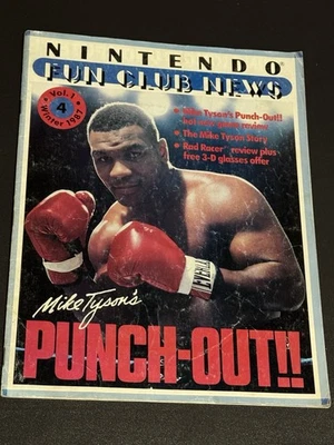 Nintendo Fun Club News Vol 1 # 4 Mike Tyson - Acceptable - Image 1 of 3