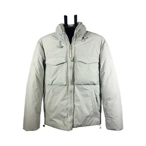 Zara Herren Jacke Mantel Gr. M hellgrün Doppeltasche hochgeschlossen wattiert Puffer - Bild 1 von 12