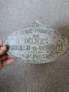 AN ANTIQUE FRENCH PLAQUE FROM AN AGRICULTURAL FAIR - 3e Prix - Picture 1 of 3