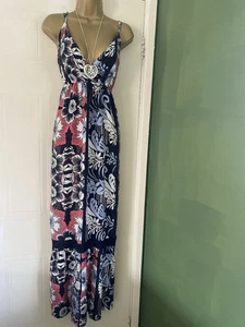 Beautiful Next Boho Tea Holiday Party Summer Maxi Occasion Dress Size 18 - Picture 1 of 5