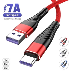 USB A to Type C Fast Charger Cable 3A For Samsung Mobile Phone Lead USB C Cable - Picture 1 of 16