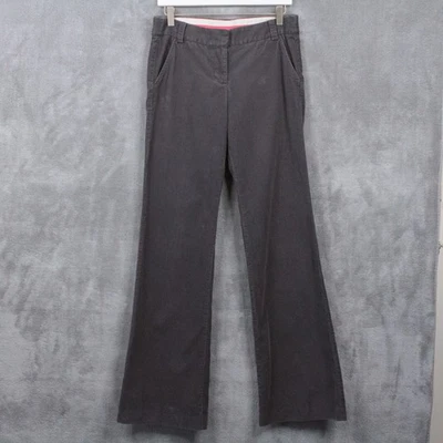 Pantalones J CREW City Fit Pana Pierna Ancha Gris Y2K Academia Preppy Talla 4 Alto Foto 1 de 4