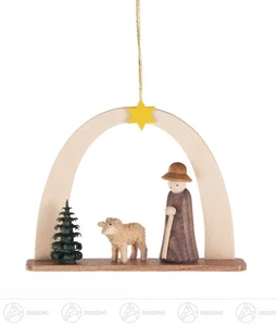 Baumschmuck Behang Hirte mit Schaf  BxHxT 72 cmx5,5 cmx cm NEU Erzgebirge  - Bild 1 von 1