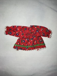 Vintage Mattel Tutti Kleid Skippin’ Rope rot mit blauen Blumen weißer Borte #3604 - Bild 1 von 2
