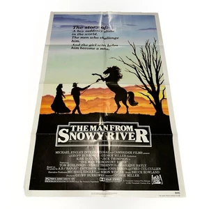 L'uomo del fiume innevato originale 27x41 un foglio 1982 poster Douglas PIEGATO - Foto 1 di 14