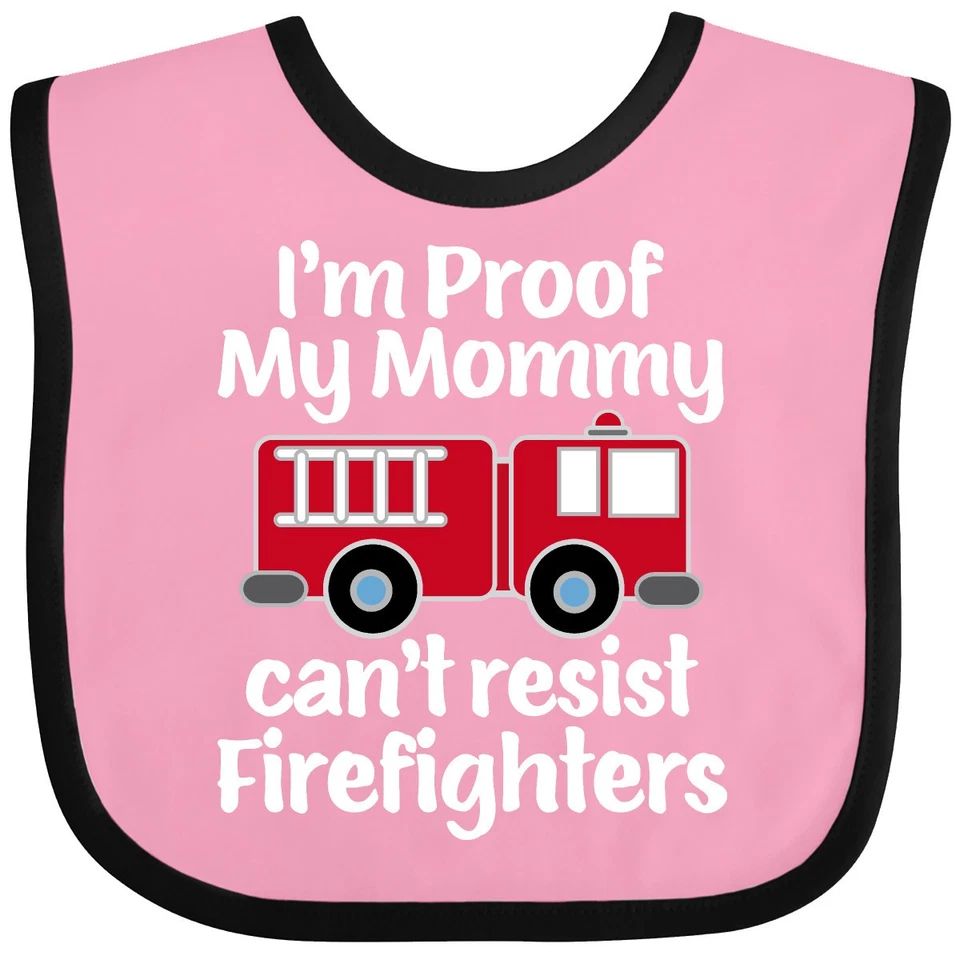 Inktastic Bombeiro Papai Bebê Bombeiro Bebê Babador Roupas Engraçadas Infantil - Imagem 1 de 1