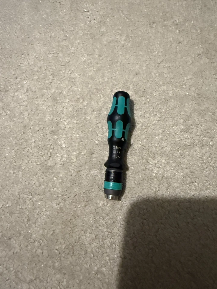 Wera 813R Kraftform Mini Screwdriver Handle With Rapidator Bit Holder, 051272 - Image 1 of 1