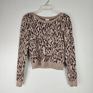 Maglione pullover donna Maeve manica a sbuffo stampa leopardata taglia small antracite - Foto 1 di 12