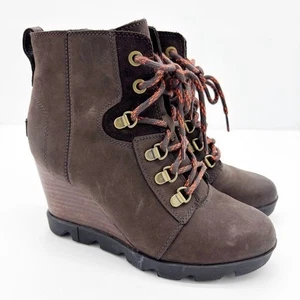 Sorel Joan Uptown Lace Wedge Boots - Picture 1 of 10