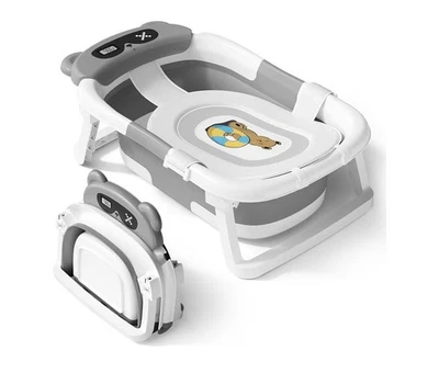 Banheira para bebê AVIDOR, banheira dobrável de recém-nascido a criança, banheira de viagem durável - Imagem 1 de 4