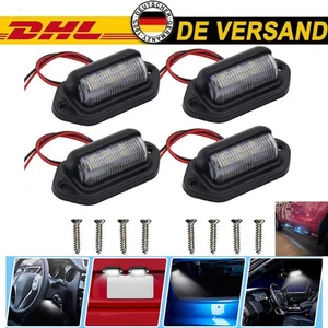 4x LED Kennzeichenleuchte Beleuchtung Nummernschild Anhänger Rücklicht Universal - Bild 1 von 21