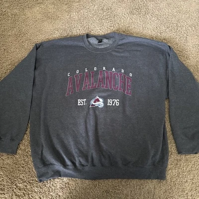 Colorado Avalanche Gildan Cuello Redondo Pullover Sudadera Para Hombres XXL 2XL NHL Hockey Foto 1 de 4