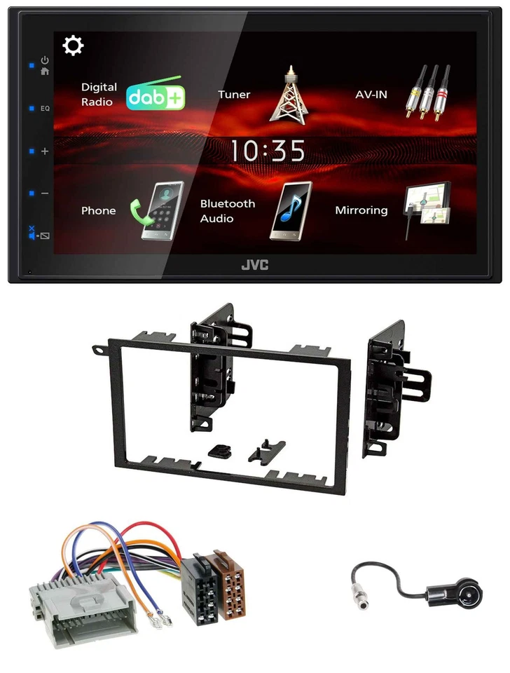 JVC USB Bluetooth MP3 DAB 2DIN Autoradio für Chevrolet Avalanche Blazer Cavalier - Bild 1 von 4