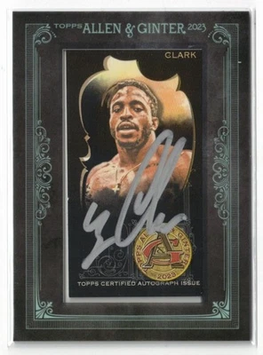 2023 Topps Allen & Ginter X BLACK  RC AUTO Zion Clark! Rookie! Autograph /10 - Image 1 of 2