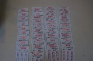 Grupo de 37 tarjetas de béisbol de la temporada 1977 de los Texas Rangers de APBA - Imagen 1 de 3