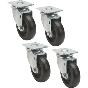 Ironton Swivel Nonmarking Polyolefin Casters- 4-Pack 4in - Picture 1 of 2