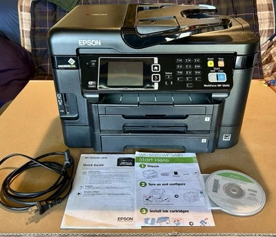 Epson WF 3640 All in One Printer Black Compact Size Model C481E Versatile - Image 1 of 4