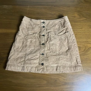 Free People minigonna donna in velluto a coste completamente foderata taglia 0 - Foto 1 di 11