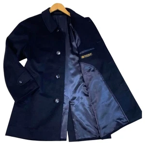Loro Piana 100% Cashmere Black Single-Breasted Car Coat M F/S - Picture 1 of 10
