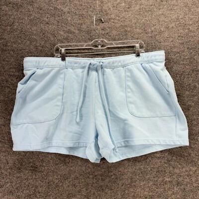 Columbia Pantalones Cortos Mujer 2XL Azul Tiro Alto Caliente Pantalones Algodón Bolsillos Informales Sólidos Foto 1 de 4