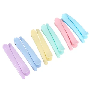 12 Pcs Colorful Duckbill Clip Hair Styling Clips Partition Clamp - Picture 1 of 12