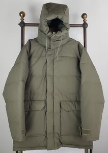 VTG CABELAS Size XL Goose Down Mens OD Green Snorkel Hooded Field Jacket Coat - Picture 1 of 15