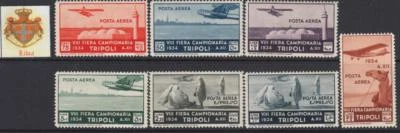 Italy Libia - Tripoli Fair  8^  Air Mail set  cv 1400$   n.A14-A20 MH* - Image 1 of 2