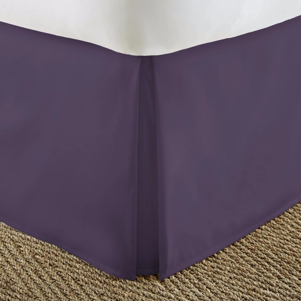 Becky Cameron Premium Quality Bed Skirt Dust Ruffle Queen Purple