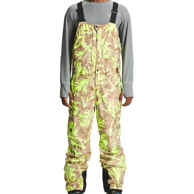 The North Face Freedom Bib Camo Snow Pants - Utility Brown, Waterproof & Vented - Image 1 of 2