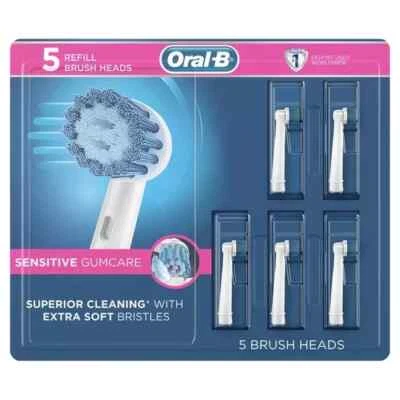 Oral-B Sensitive Gum Care Electric Toothbrush Replacement Brush Heads | 5 Heads