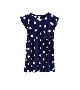 girl's: PEYTON & PARKER Polka Dot Wrap Neckline Dress - Size 14 *NEW* - Picture 1 of 6