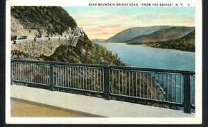 BEAR MOUNTAIN PARK, NY * BEAR MOUNTAIN BRIDGE ROAD from BRIDGE * UNPOSTED 1920s - Picture 1 of 8