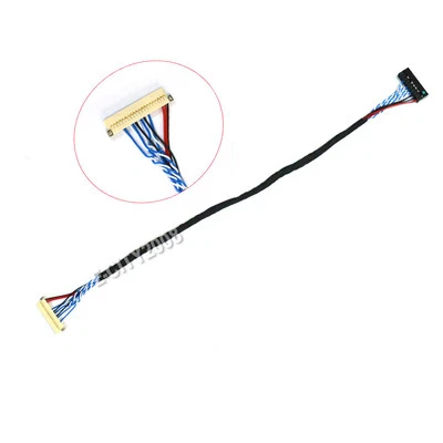 DF19-20P-D6 LVDS Cable Revised XJ 20PIN 1CH 6BIT 1.0mm Pitch for LCD Screen 25CM - Image 1 of 2