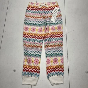 Old Navy Fair Multicolored Printed Micro-Fleece PJ Joggers Girls Size Medium NEW - Picture 1 of 6