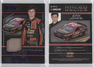 2017 Panini Torque Raced Relics Blue /25 Erik Jones #RR-EJ Rookie RC