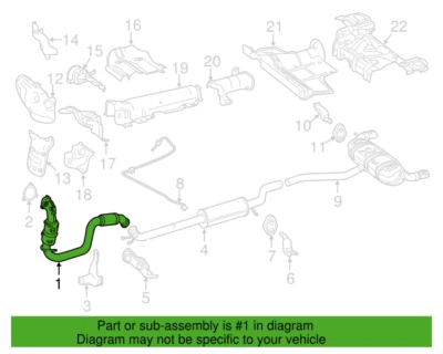 Línea de gas escape delantero mercedes-benz gla250 gla45 amg 2015-2020 2464902410 Foto 1 de 3