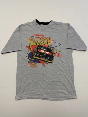 VTG NASCAR DAVEY ALLISON #28 TEXACO HAVOLINE RACING LARGE SINGLE STITCH SHIRT Cover
