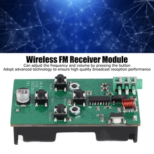 Moduł odbioru radia FM 88-108 MHz Mini stereo Bezprzewodowy moduł odbioru FM - Zdjęcie 1 z 12