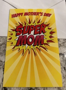 Happy Mother’s Day ❤️ Super Mom My Hero 5”x7.75" Stockwell Greeting Card - Picture 1 of 12