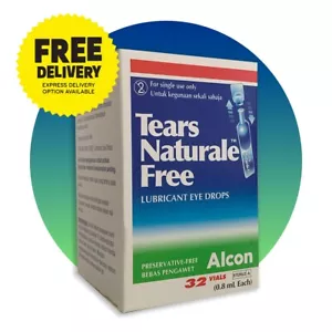 ALCON Tears Naturale Free Lubrificante Collirio 32 Fiale X 0,8ML Scad. 2026 - Foto 1 di 5