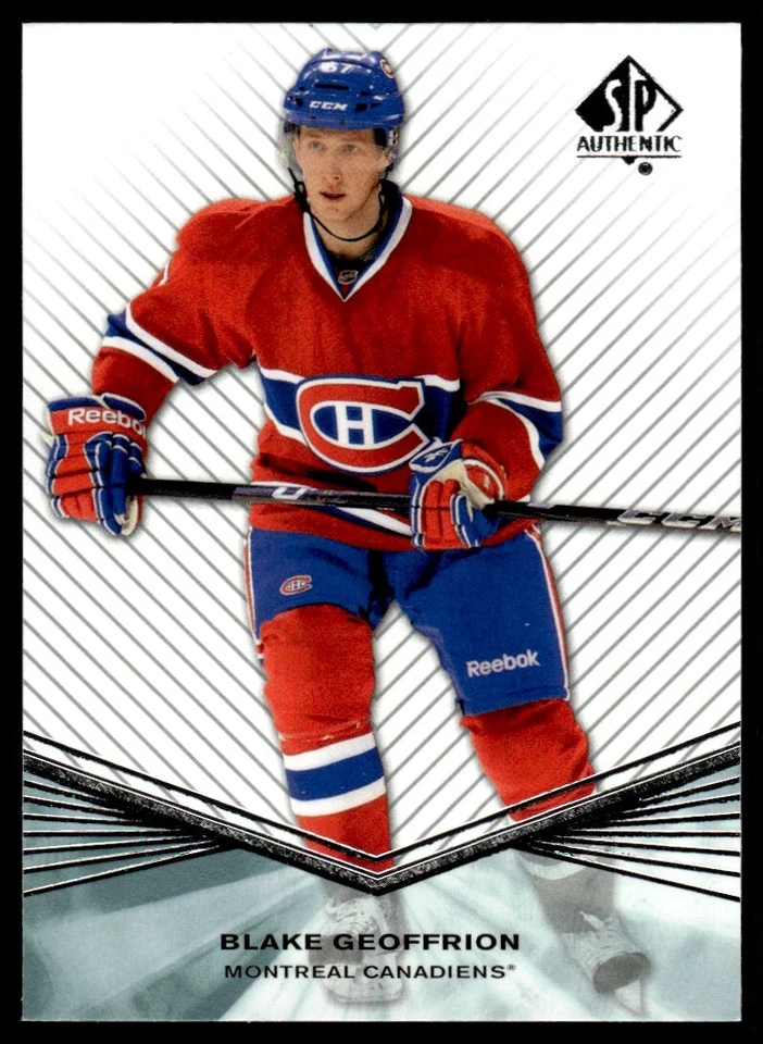 2011-12 SP Authentic Rookie Extended Blake Geoffrion Montreal Canadiens #R49 . - Image 1 of 2