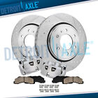 Front Drilled Rotors Calipers + Brake Pads for Ford Expedition F-150 Navigator