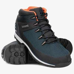 Timberland Euro Sprint TB1A1QKA0191 Men's Navy Blue Waterproof Lace Up Boots - Picture 1 of 55