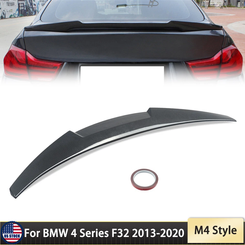 For BMW F32 428i 430i 435i 440i  2013-20M4 Style Carbon Fiber Trunk Spoiler Wing Foto 1 de 4