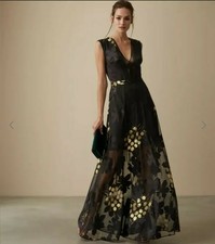 reiss allie floral burnout dress