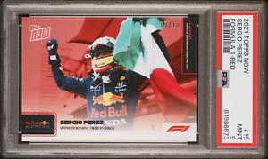 2021 Topps Now Formula 1 F1 Card Number #15 Sergio Perez RED /10 PSA 9 Red Bull