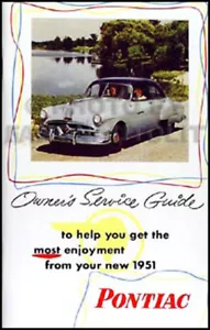 1951 Pontiac Proprietari Manuale Argento Strak Streamliner Torpedo CATALINA Capo - Foto 1 di 1