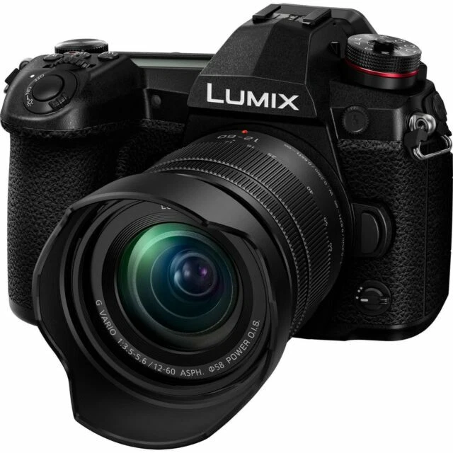 Panasonic LUMIX G9 20.3MP Mirrorless Camera (Lumix G Vario 12-60mm F3.5-5.6 ASPH. POWER O.I.S.)